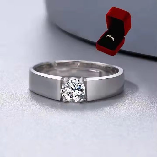 সলিড মেটাল আংটি-ডায়মন্ড কাট