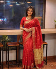 টাঙ্গাইল নকশী পাড় শাড়ি — লাল