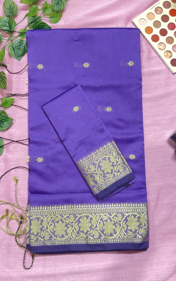 টাঙ্গাইল নকশী পাড় শাড়ি—পার্পল