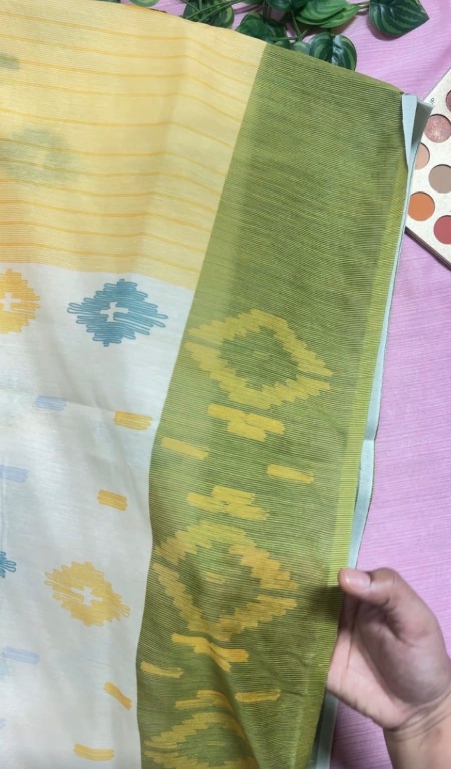 জামদানি মোটিফ - চান্দেরি সিল্ক শাড়ি