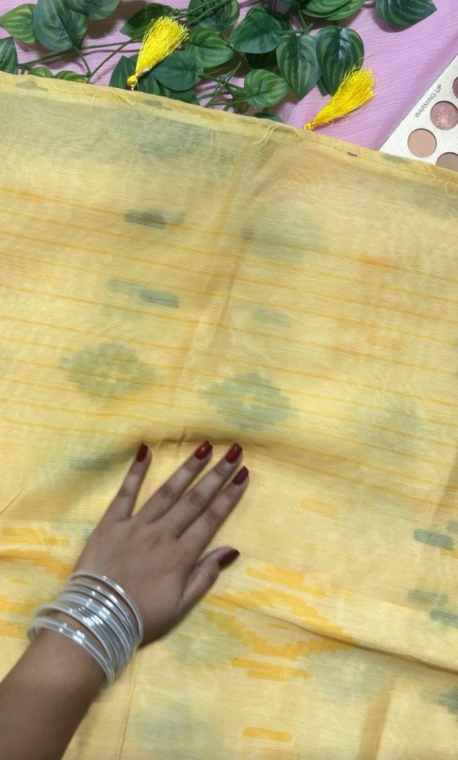 জামদানি মোটিফ - চান্দেরি সিল্ক শাড়ি